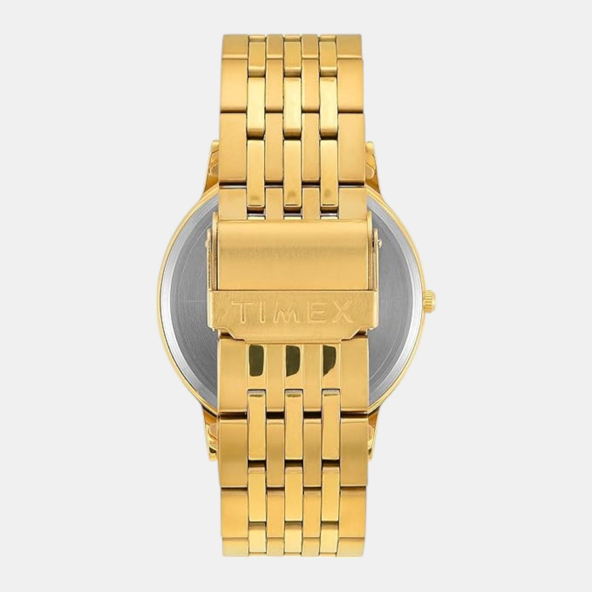 Timex TWTG12004 Quartz Analog Green Round Dial Gold-Tone Stainless Steel Bracelet Watch For Men