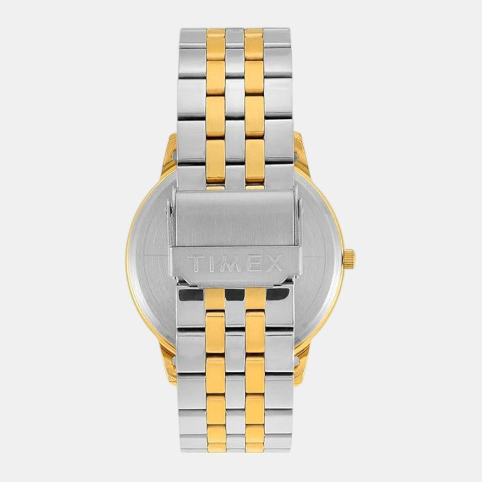 Timex TWTG12103 Men’s Silver Dial Analog Watch with Stainless Steel Strap