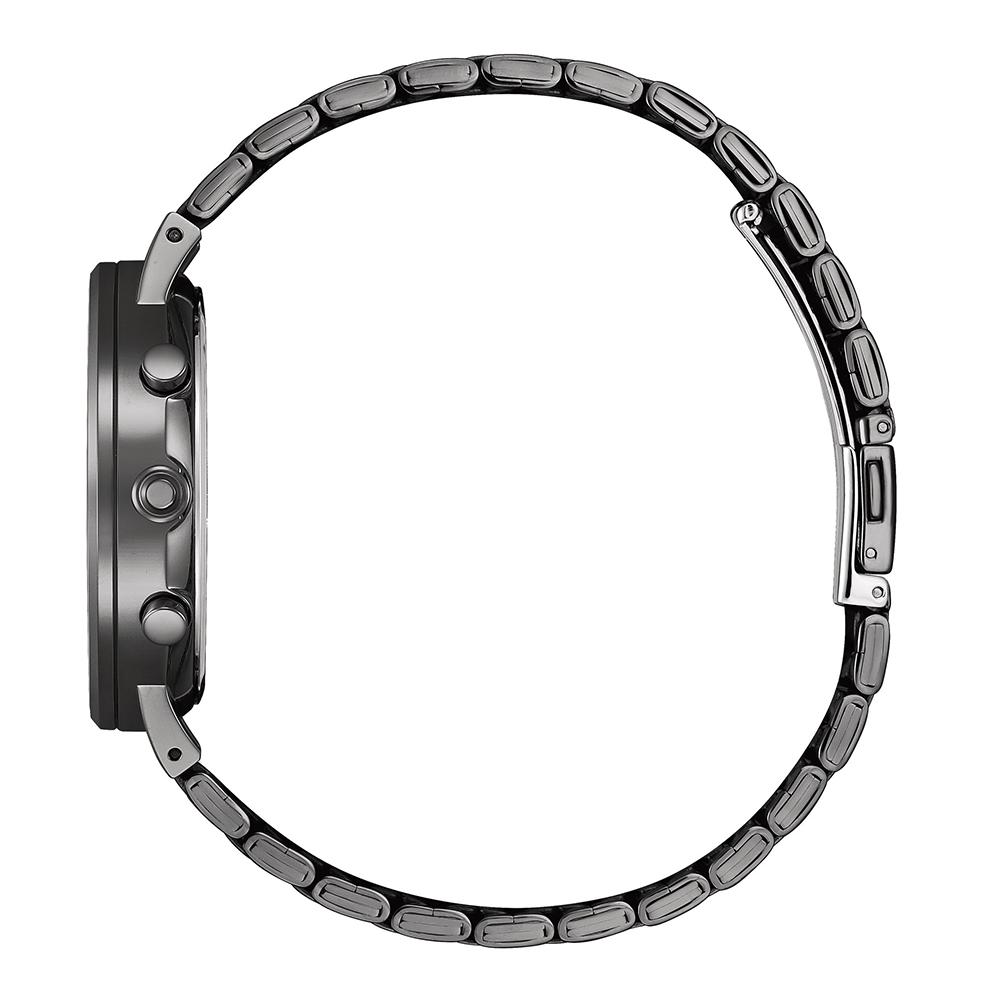 Citizen AN8227-53H Quartz Chronograph Grey Dial with Black Ion-Plated Stainless Steel Watch for Men