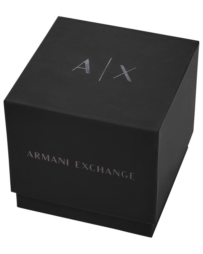 Armani Exchange AX2457I Men's Automatic Skeleton Watch Blue Dial Blue Stainless Steel Bracelet
