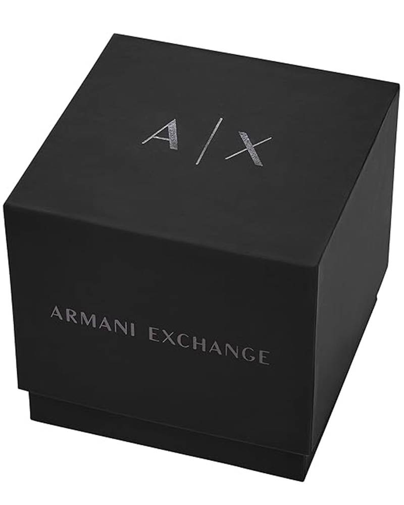 Armani Exchange AX2513 Men's Quartz Chronograph Watch Black Multi-Color Dial Black Stainless Steel Bracelet