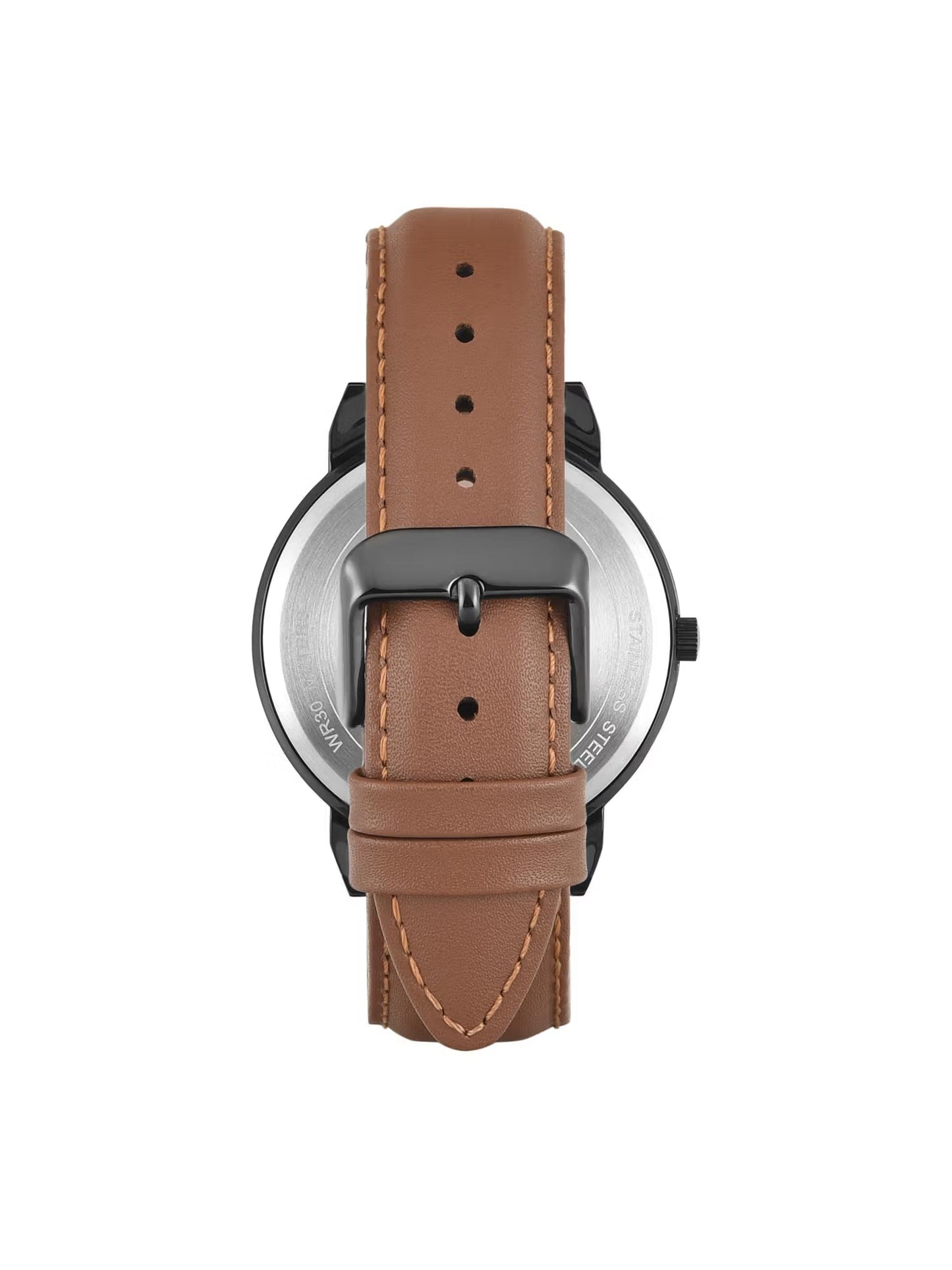 Timex TWTG14700T Trendline Black Dial Men's Tan Leather Analog Watch