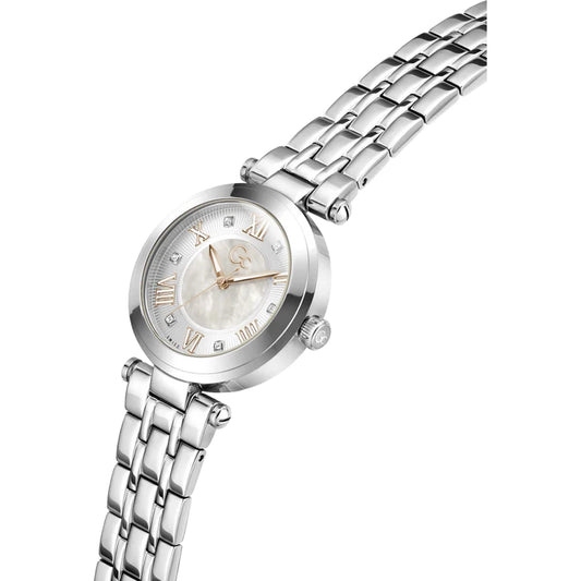 Gc Z63001L1 TopChic Mid Size Women's Swiss Made Mother of Pearl Analog Watch