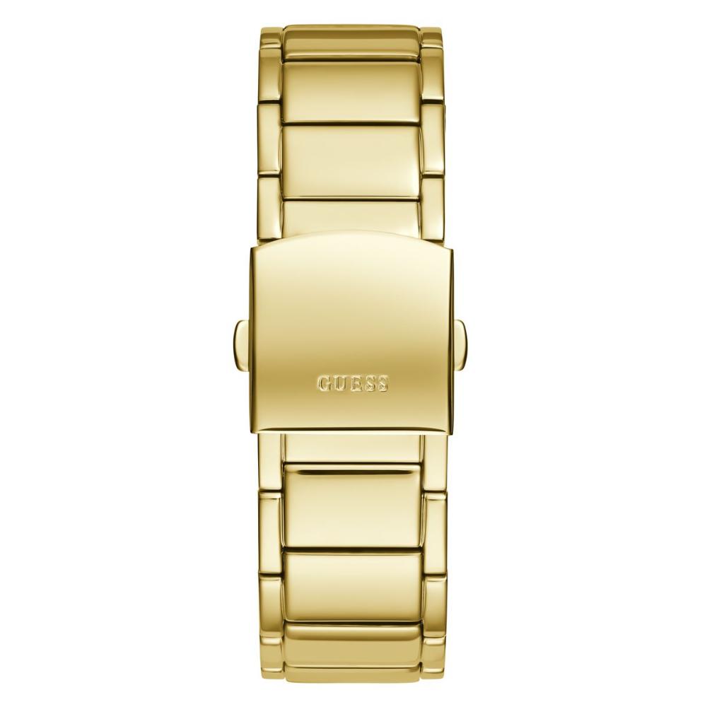 Guess Men's GW0456G2 Analog Watch — Analog Quartz Men Champagne Dial Gold Stainless Steel Strap Watch