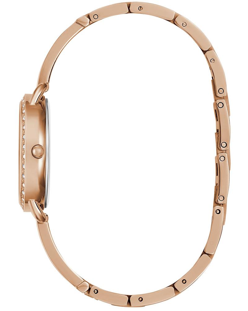 GUESS GW0914L3 Quartz Women’s Tri Bellini Rose-Gold Analog Watch with Crystal Accents & Stainless Steel Strap