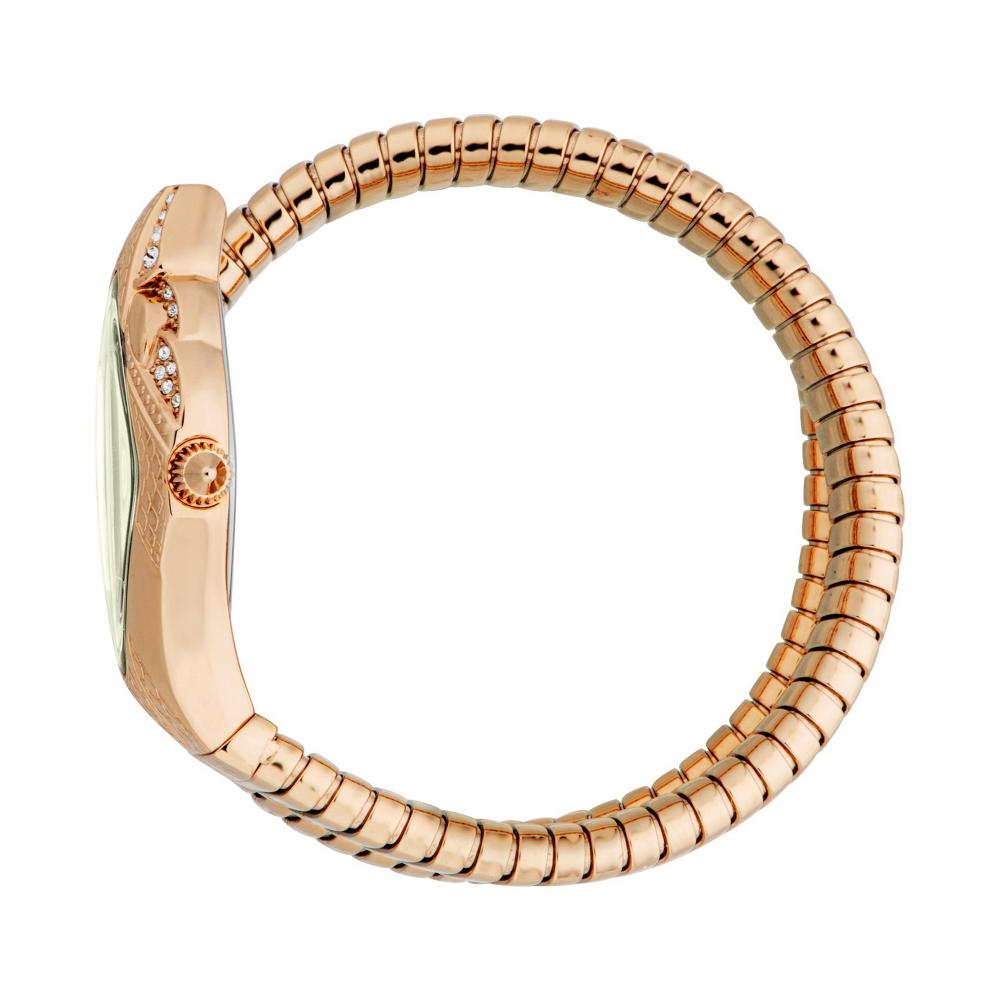 Just Cavalli JC1L306M0055 Women Quartz Olive Green Dial Rose-Gold Stainless Steel Snake Watch