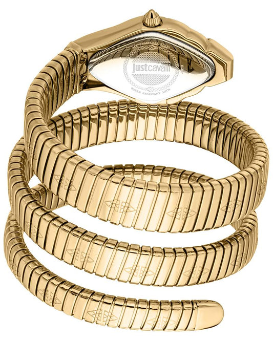 Just Cavalli JC1L307M0035 Cristallo Women’s Elegant Bottle-Green Dial Stainless Steel Watch