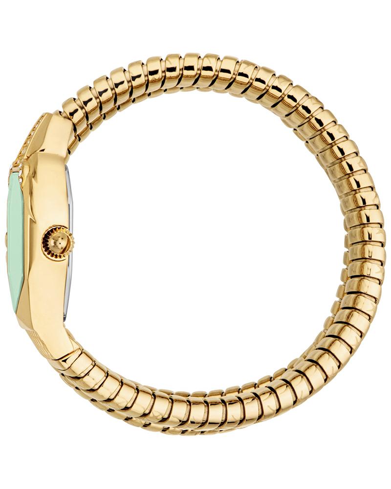 Just Cavalli JC1L370M0035 Ambra Women’s Yellow-Gold Stainless Steel Watch with Green Dial