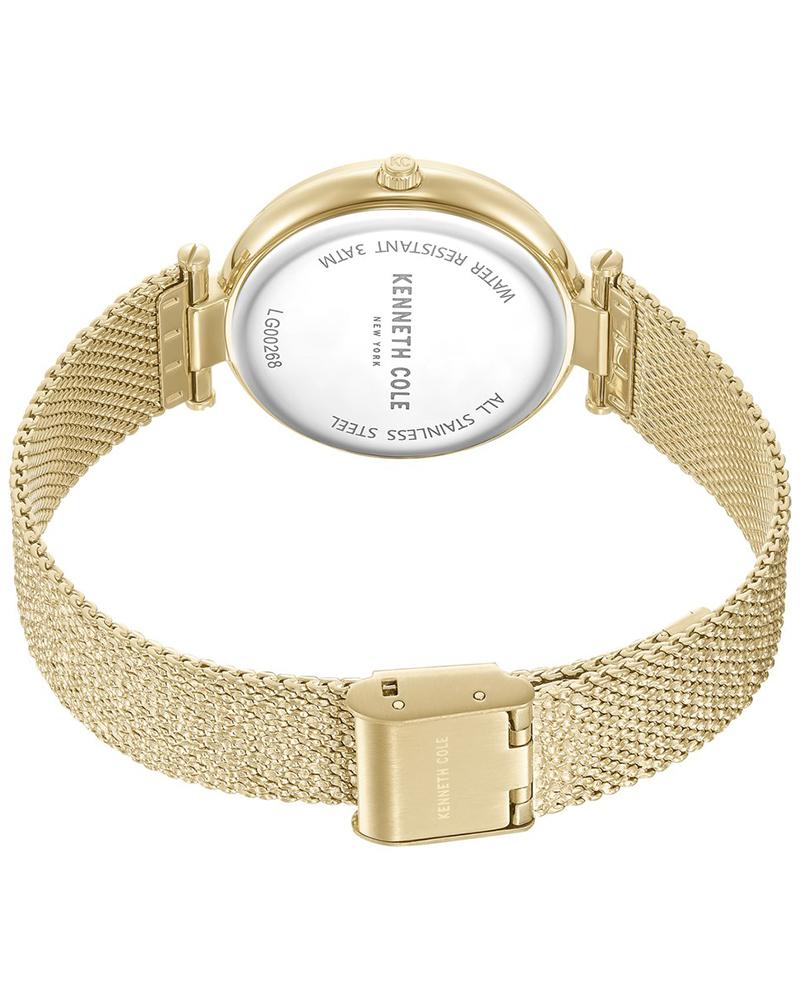 Kenneth Cole KCWLG0026801LD Women Quartz Green Dial Gold Stainless Steel Analog Watch