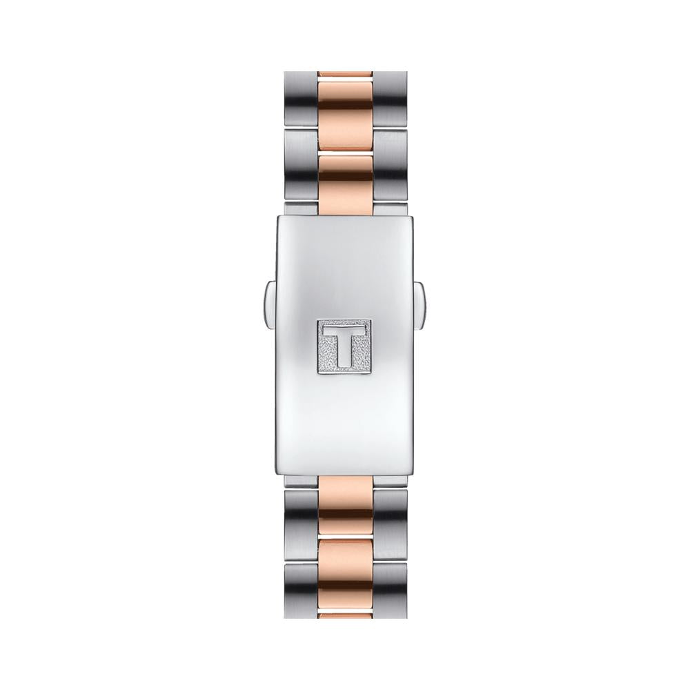 Tissot T1019102206100 Anthracite Dial 36 mm Women’s Swiss Quartz PR 100 Sport Chic Watch – Two-Tone Stainless Steel & Rose Gold PVD Bracelet