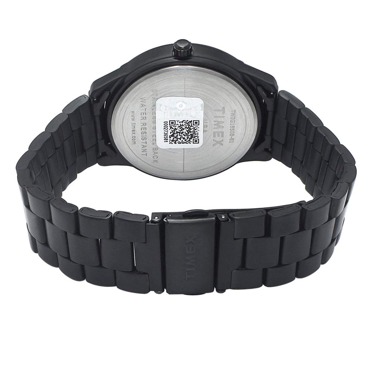 Timex TWEG18508 Men’s Black Dial Black Stainless‑Steel Analog Watch