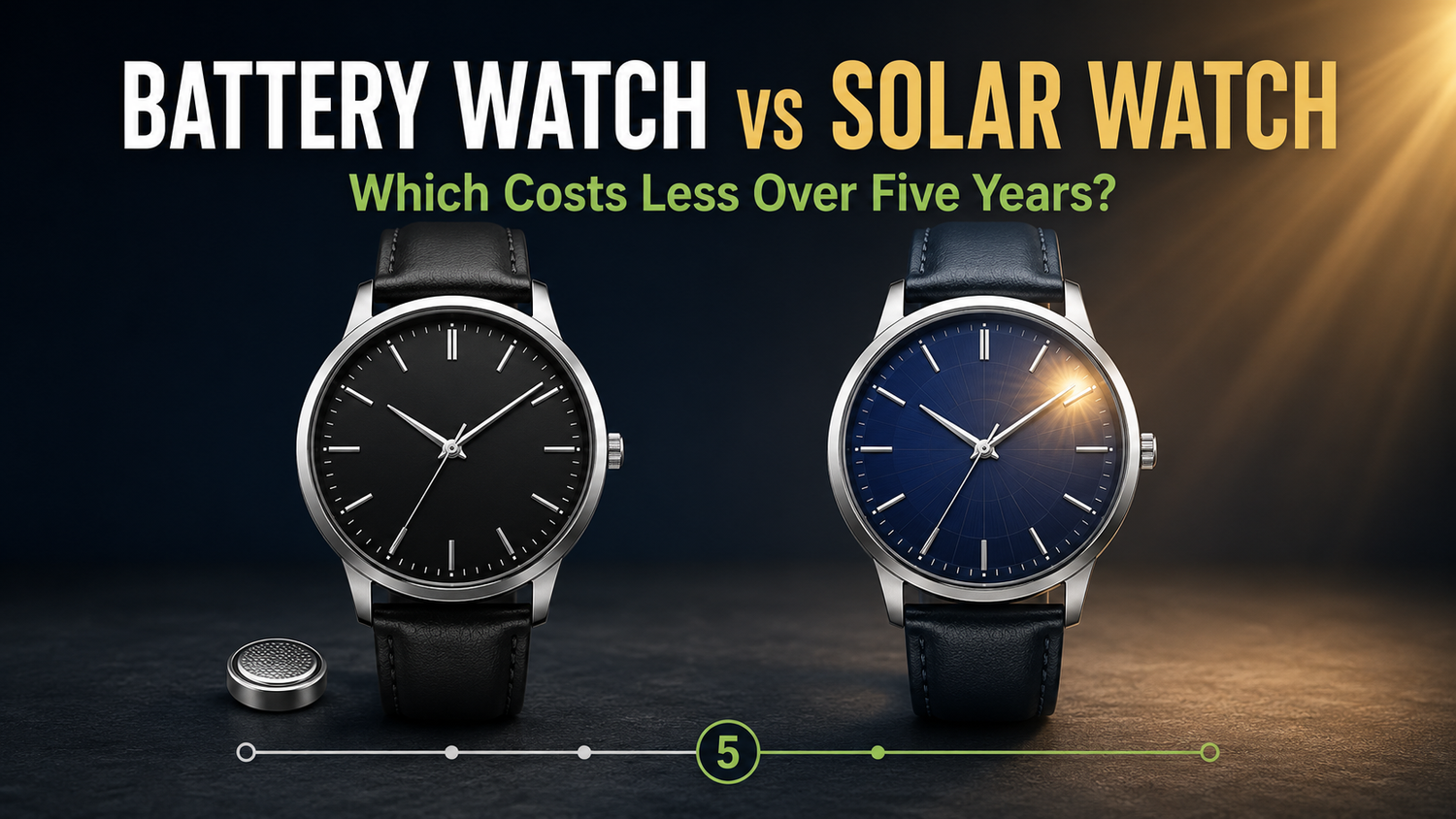 Battery Watch vs Solar Watch: Which Costs Less Over Five Years?