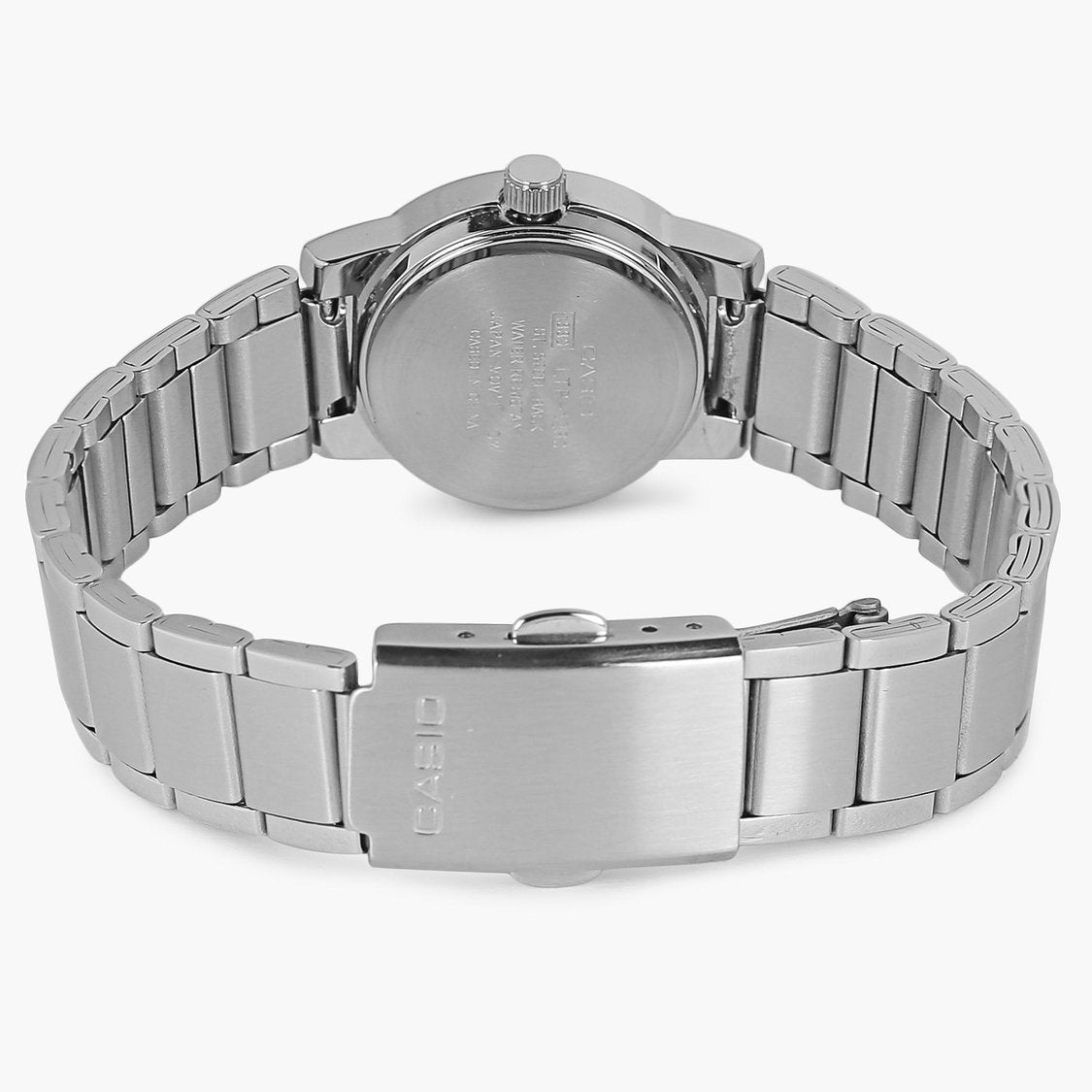 Casio SH33 Analog Quartz Women’s Enticer Watch | Black Dial | Silver Stainless Steel Strap | 50 m Water Resistant