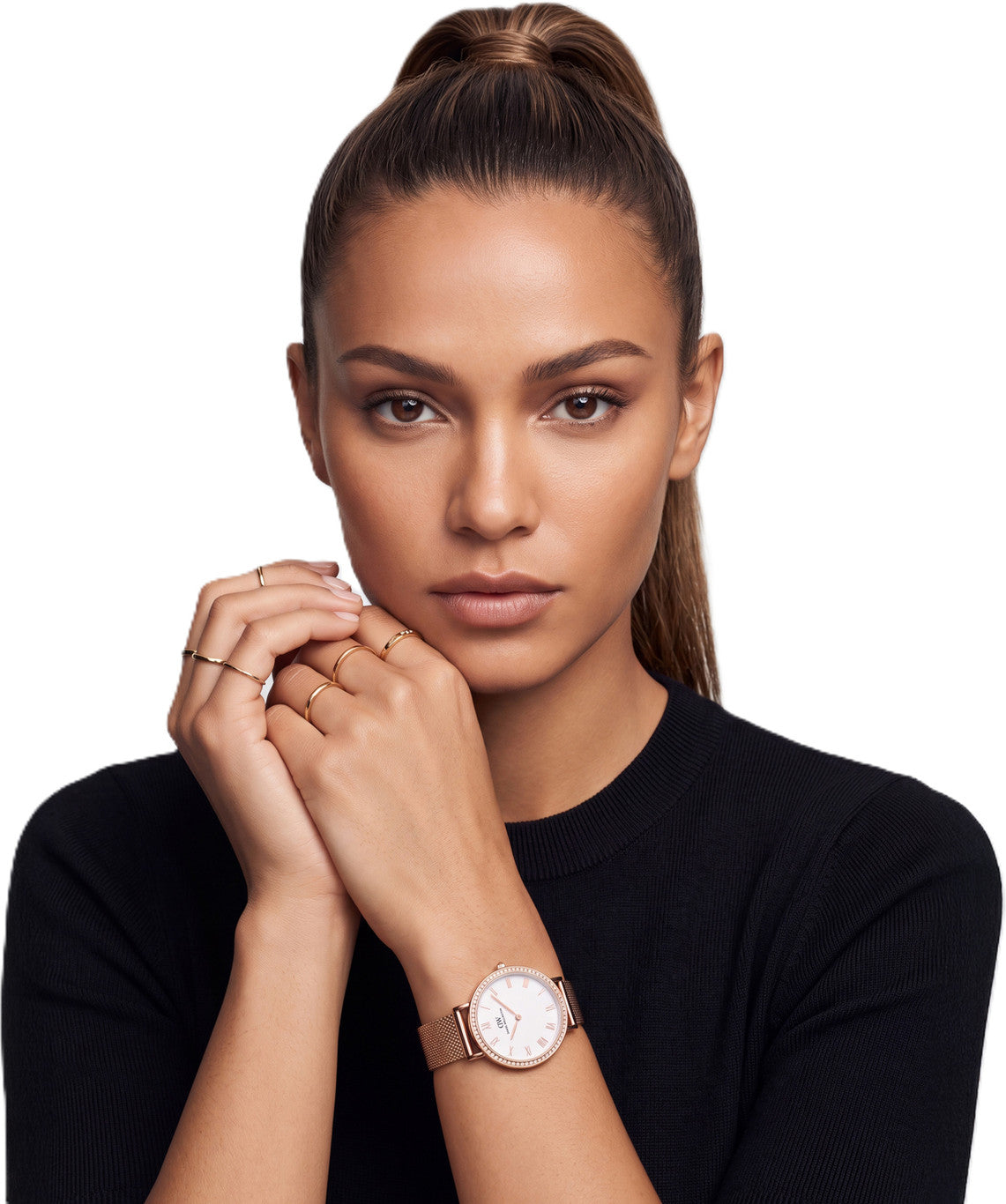 Daniel Wellington DW0DL3201 Silver Dial Women's Rose Gold Stainless Steel Watch