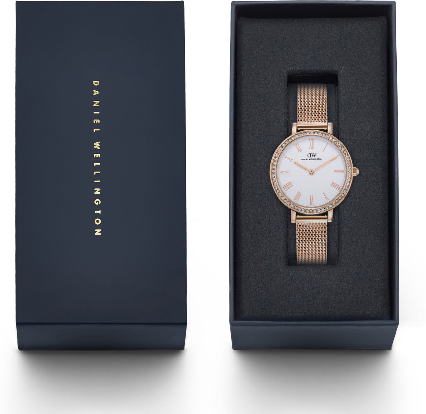 Daniel Wellington DW0DL3201 Silver Dial Women's Rose Gold Stainless Steel Watch