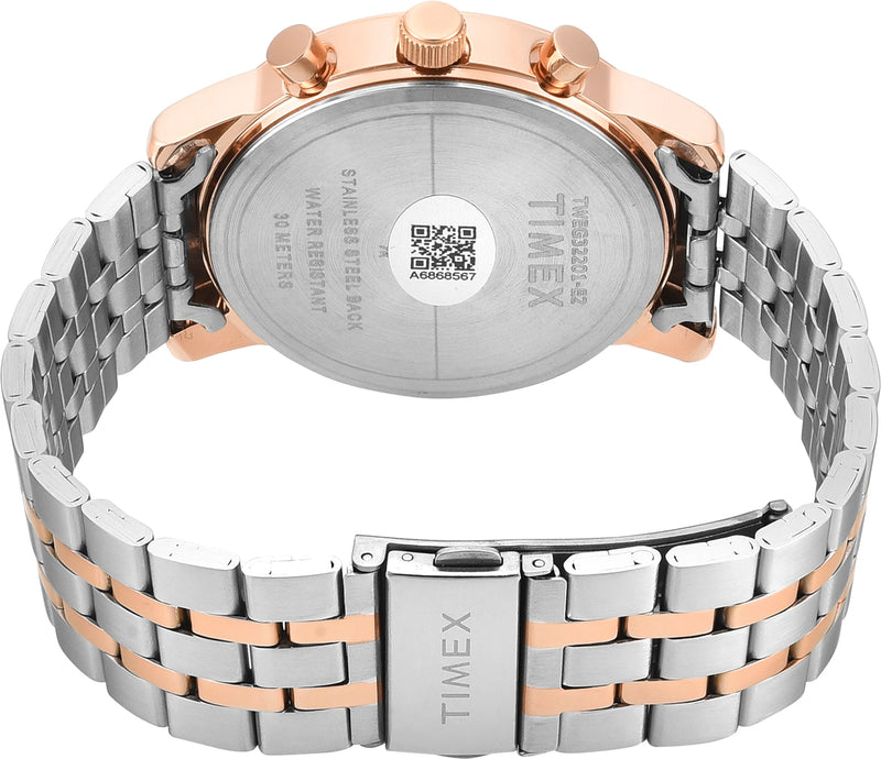 Timex TWEG32201 Trendline Quartz Multifunction Teal Dial Two-Tone Stainless Steel Men's Watch