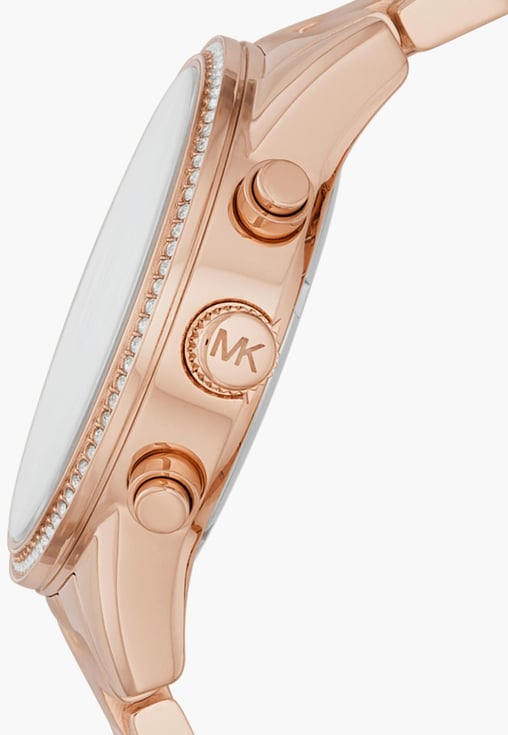 Michael Kors MK6357I Ritz Quartz Chronograph Rose Gold Dial and Rose Gold Stainless Steel Women's Watch