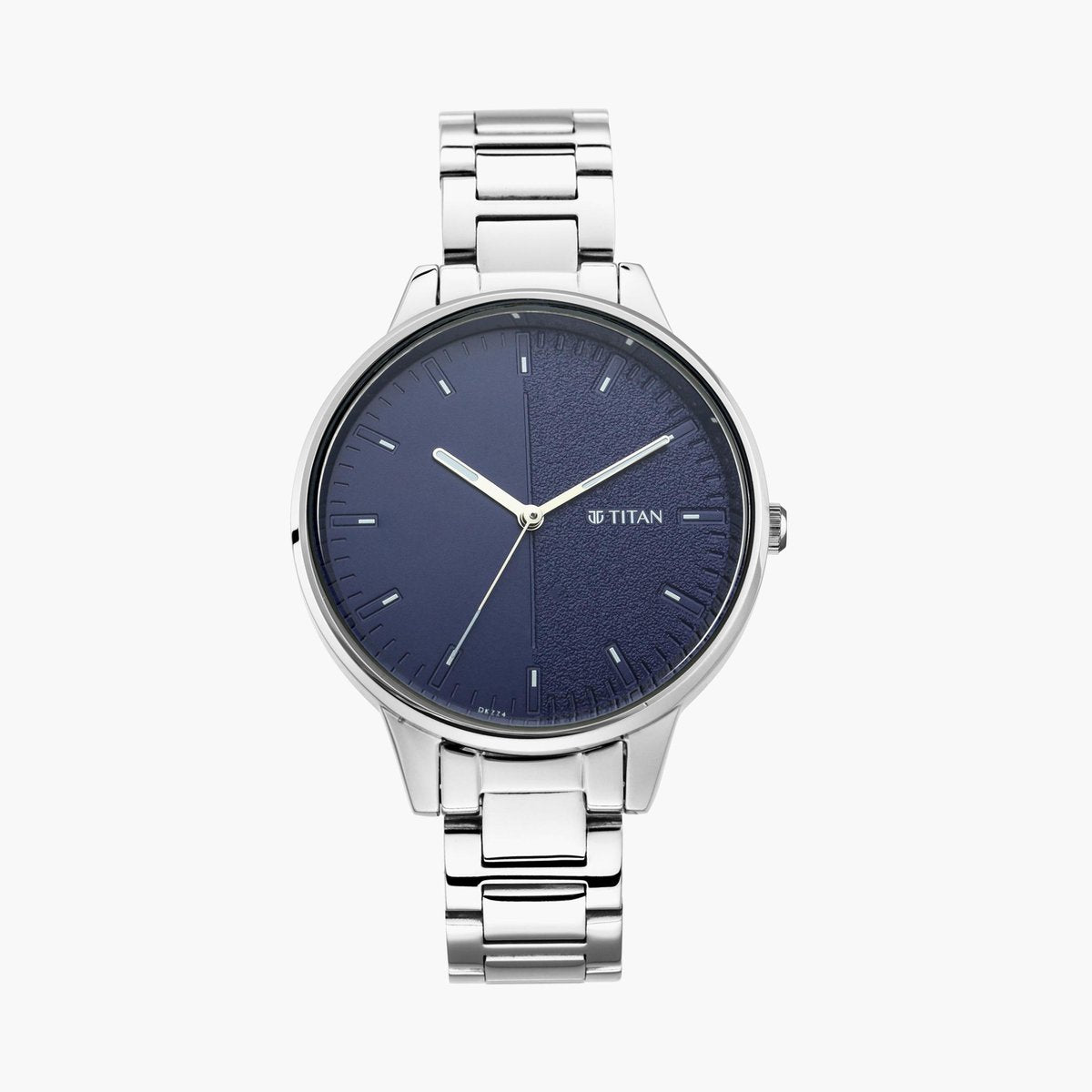 Titan 2648SM01 Blue Gradient Dial Women’s Analog Stainless Steel Watch