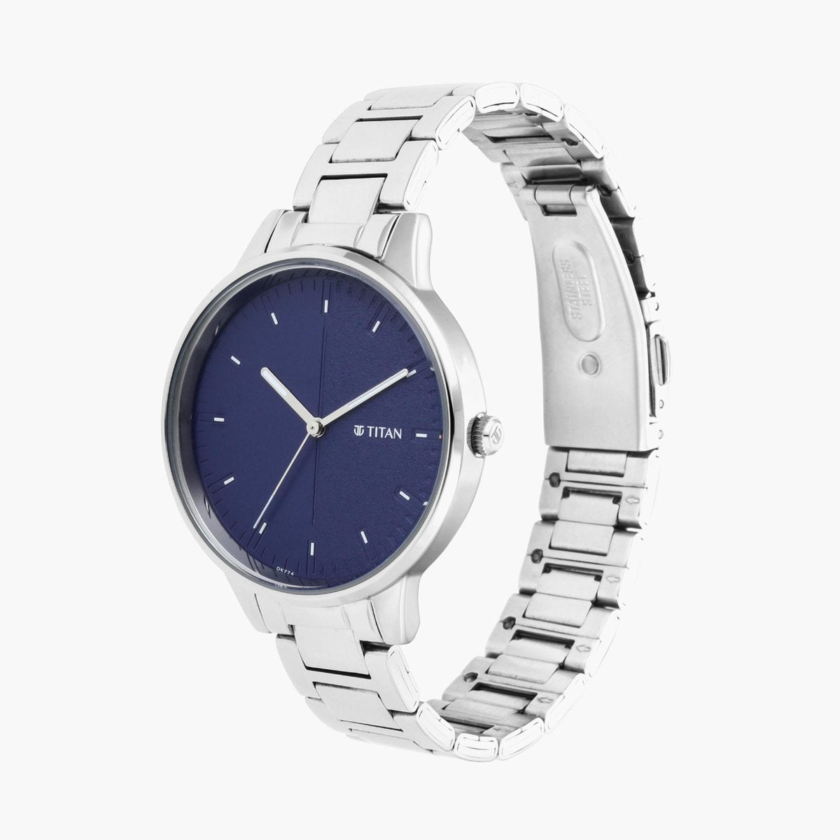 Titan 2648SM01 Blue Gradient Dial Women’s Analog Stainless Steel Watch