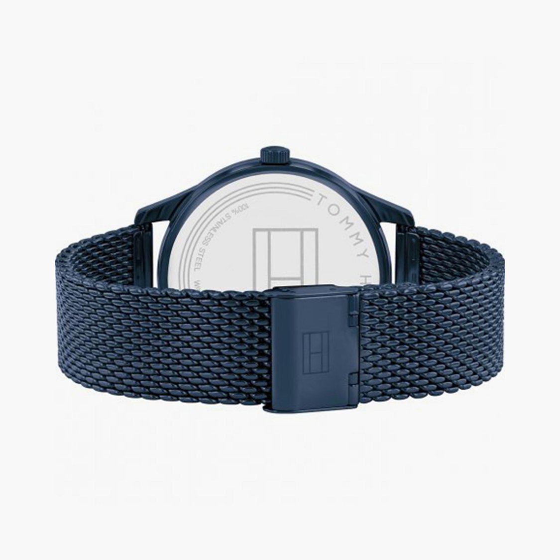 Tommy Hilfiger NDTH1791872W Men’s Blue Dial Blue Stainless Steel Strap Quartz Multifunction Analog Watch – Round Metal Case, Mineral Glass, 50 m Water‑Resistant