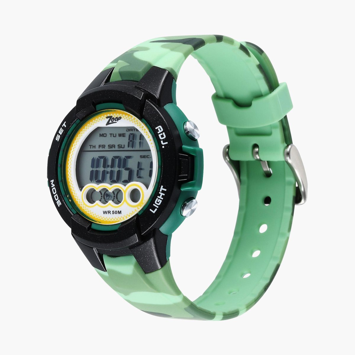 Zoop NR16019PP01 Kids Camouflage Digital Watch