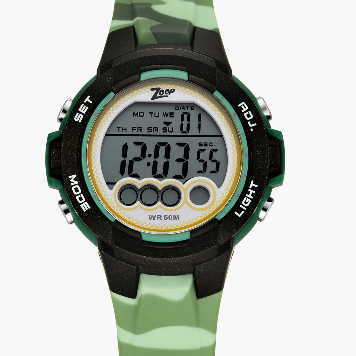 Zoop NR16019PP01 Kids Camouflage Digital Watch