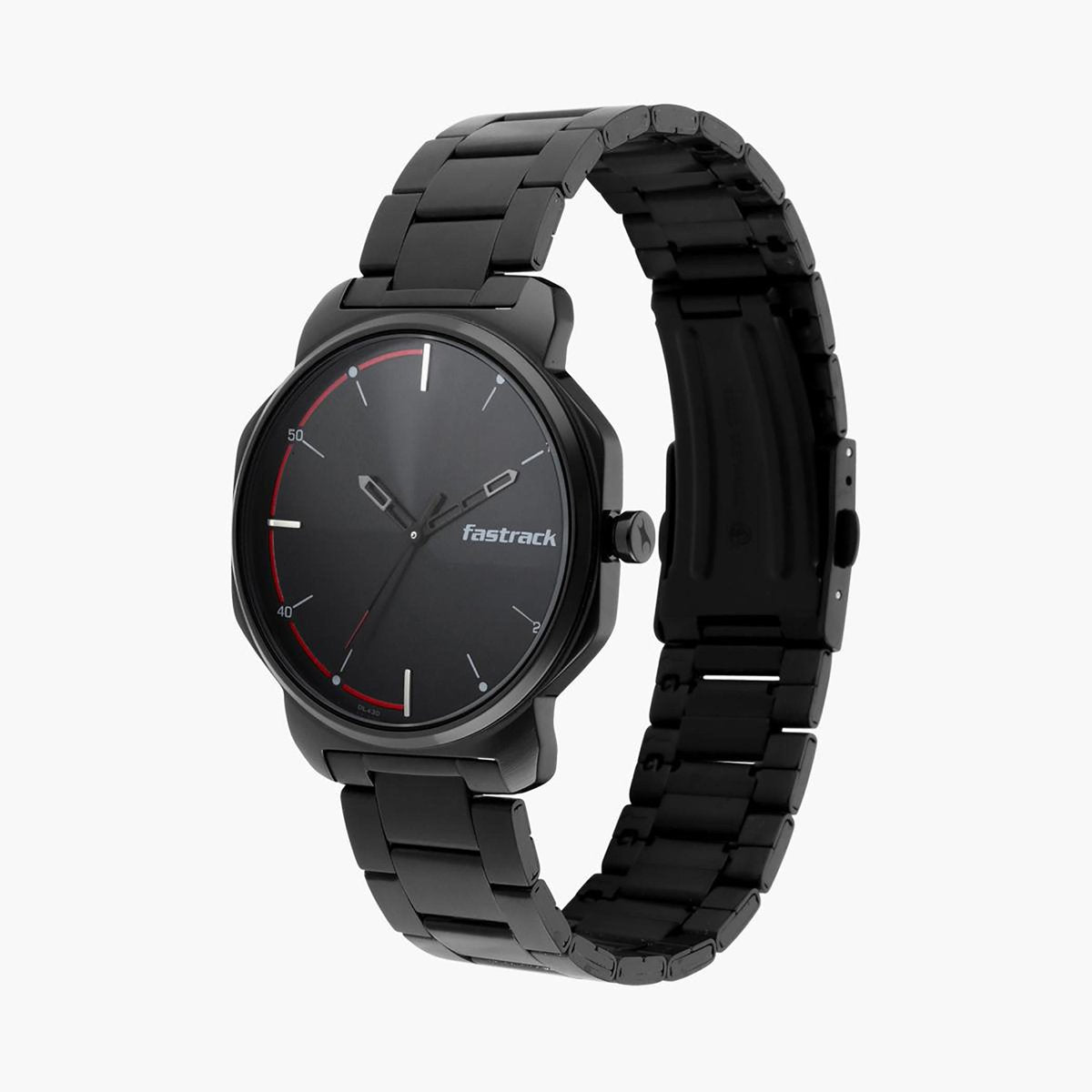 Fastrack 3254NM01 Men’s Quartz Black Dial Stainless Steel Strap Analog Watch