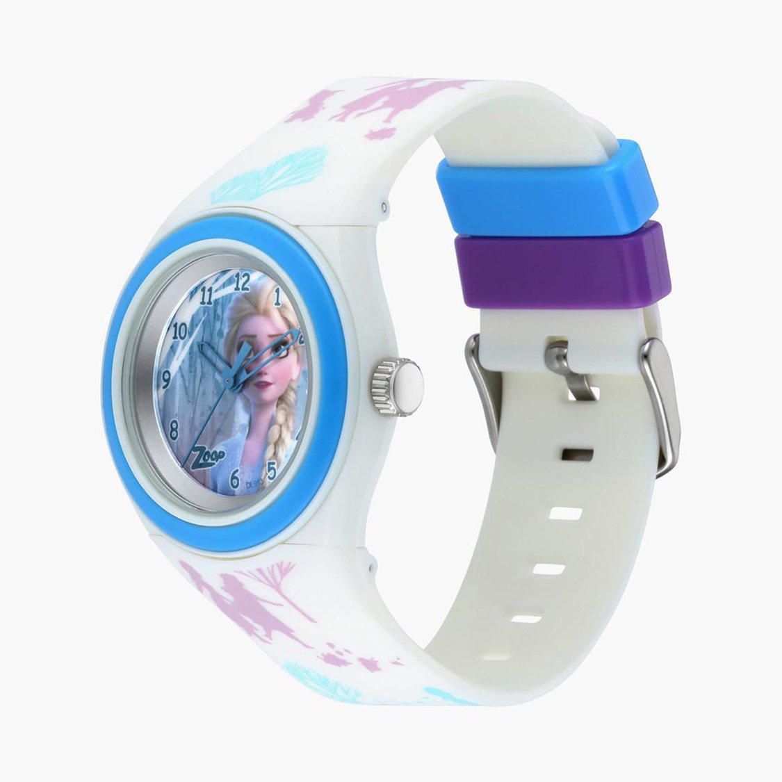 Zoop NSC4048PP43 Analog Quartz Kids’ Watch with White Dial and White PU Strap