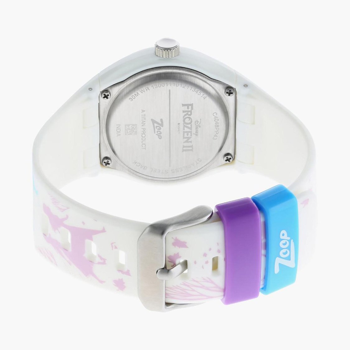 Zoop NSC4048PP43 Analog Quartz Kids’ Watch with White Dial and White PU Strap