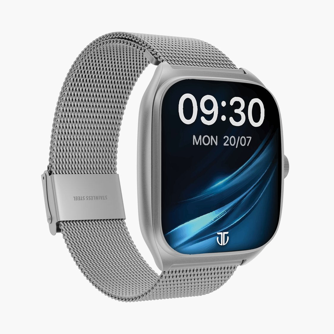 Titan 90204AM02A Evolution Smart Watch 1.85″ Curved AMOLED Display Silver Strap
