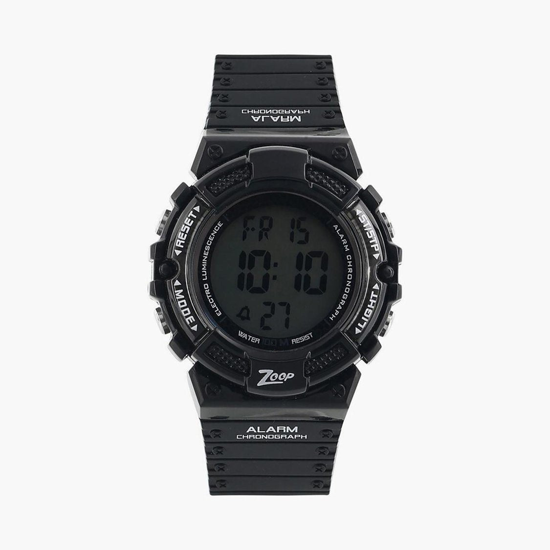 Zoop NTC4040PP06 Digital Quartz Kids’ Watch with Black Digital Display and Black PU Strap