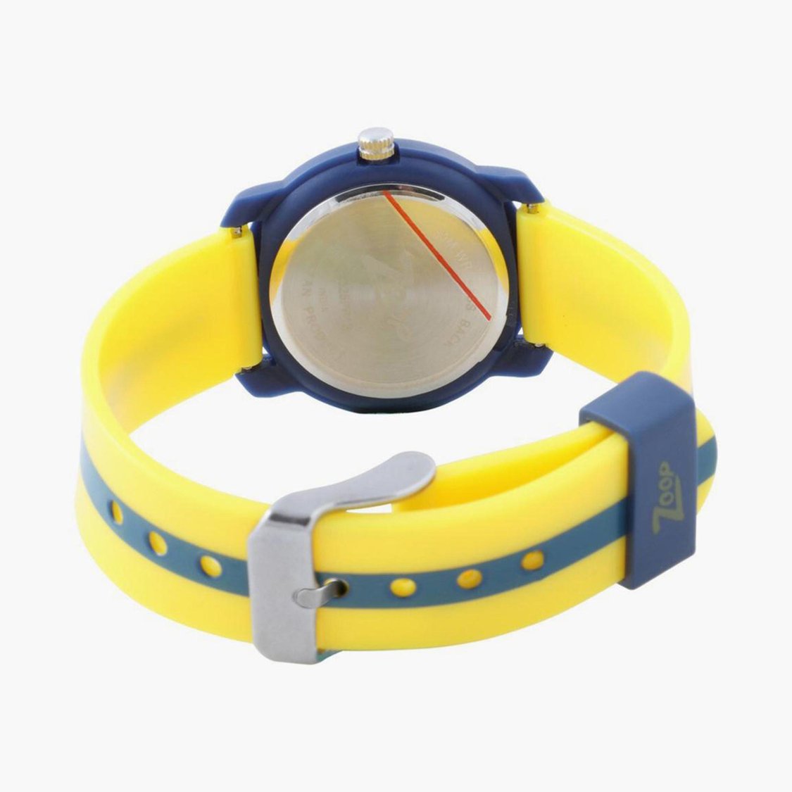 Zoop NUC3025PP13 Analog Quartz Kids’ Watch with Blue Dial and Yellow Strap