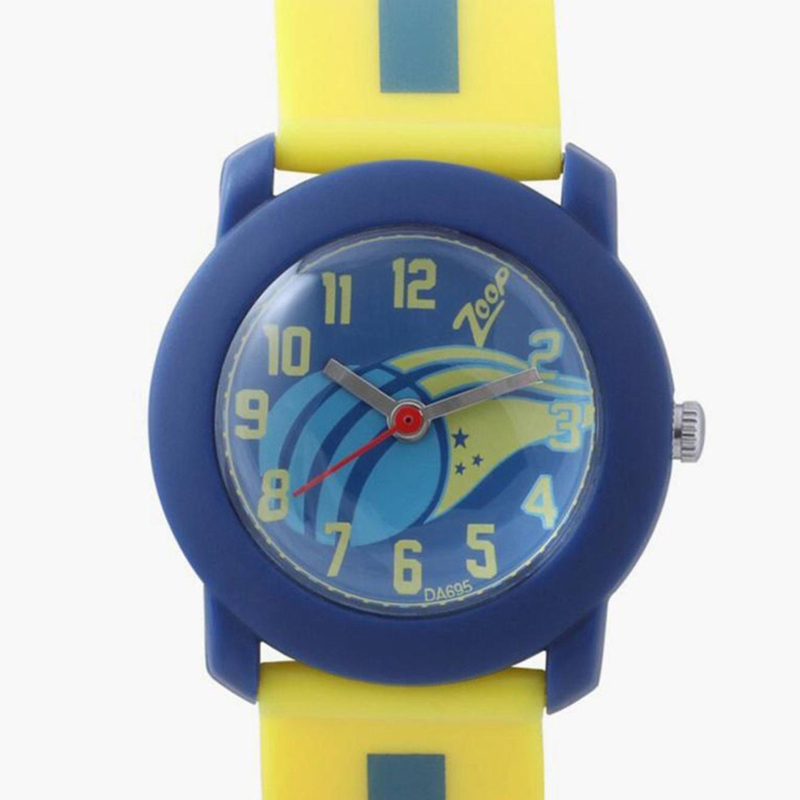 Zoop NUC3025PP13 Analog Quartz Kids’ Watch with Blue Dial and Yellow Strap