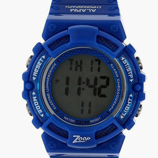 Zoop NUC4040PP03 Digital Quartz Kids’ Watch with Digital Display and Blue Strap