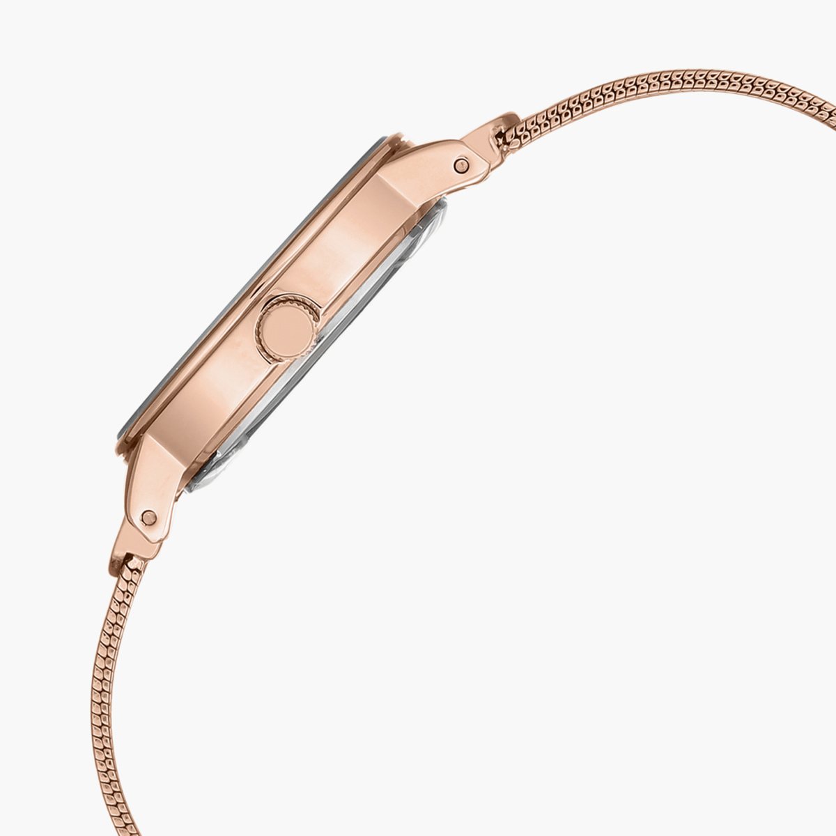 Elegant Anne Klein Women Rose Gold Dial Stainless Steel Bracelet Watch NTAK3220RGRG