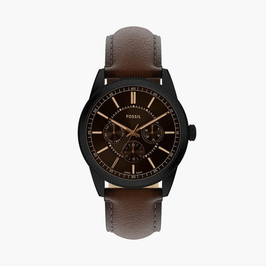 Fossil FS6138 Pearson Men Brown Watch Stylish Multifunction Analog Leather Watch For Male