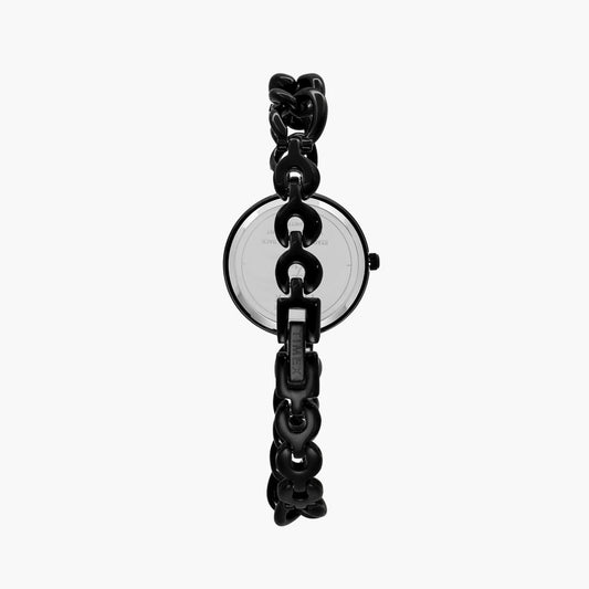 Timex TWEL23804 Women’s Black Dial Analog Watch with Gold-Tone Strap