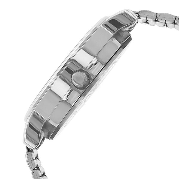 Sonata 1013SM06 Quartz Analog White Dial Stainless Steel Strap Watch for Men – White/Silver