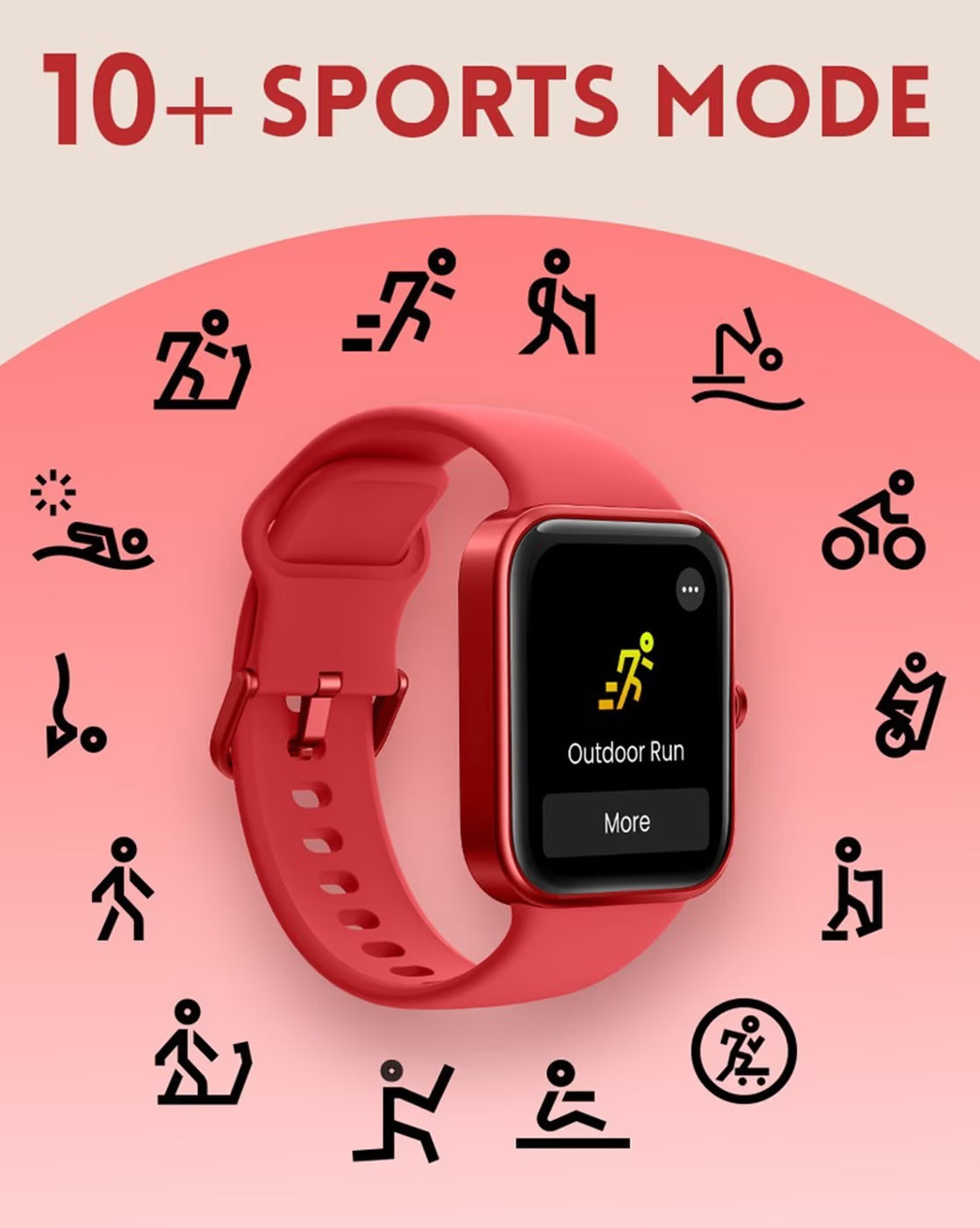 Fastrack 38072AP04 Reflex Vox Smartwatch Digital Unisex Watch with Silicone Strap
