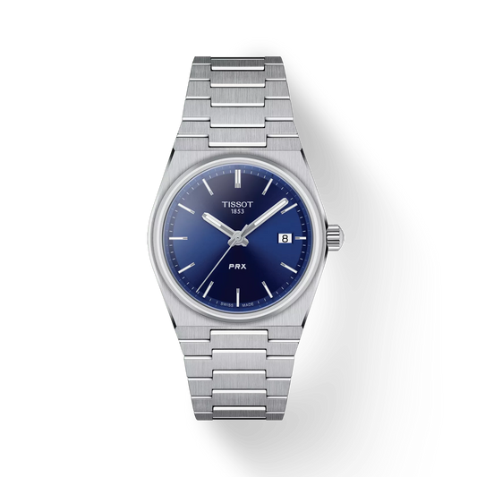 Tissot T1372101104100 PRX 35 mm Blue Dial Stainless Steel Bracelet Women Analog Quartz Watch