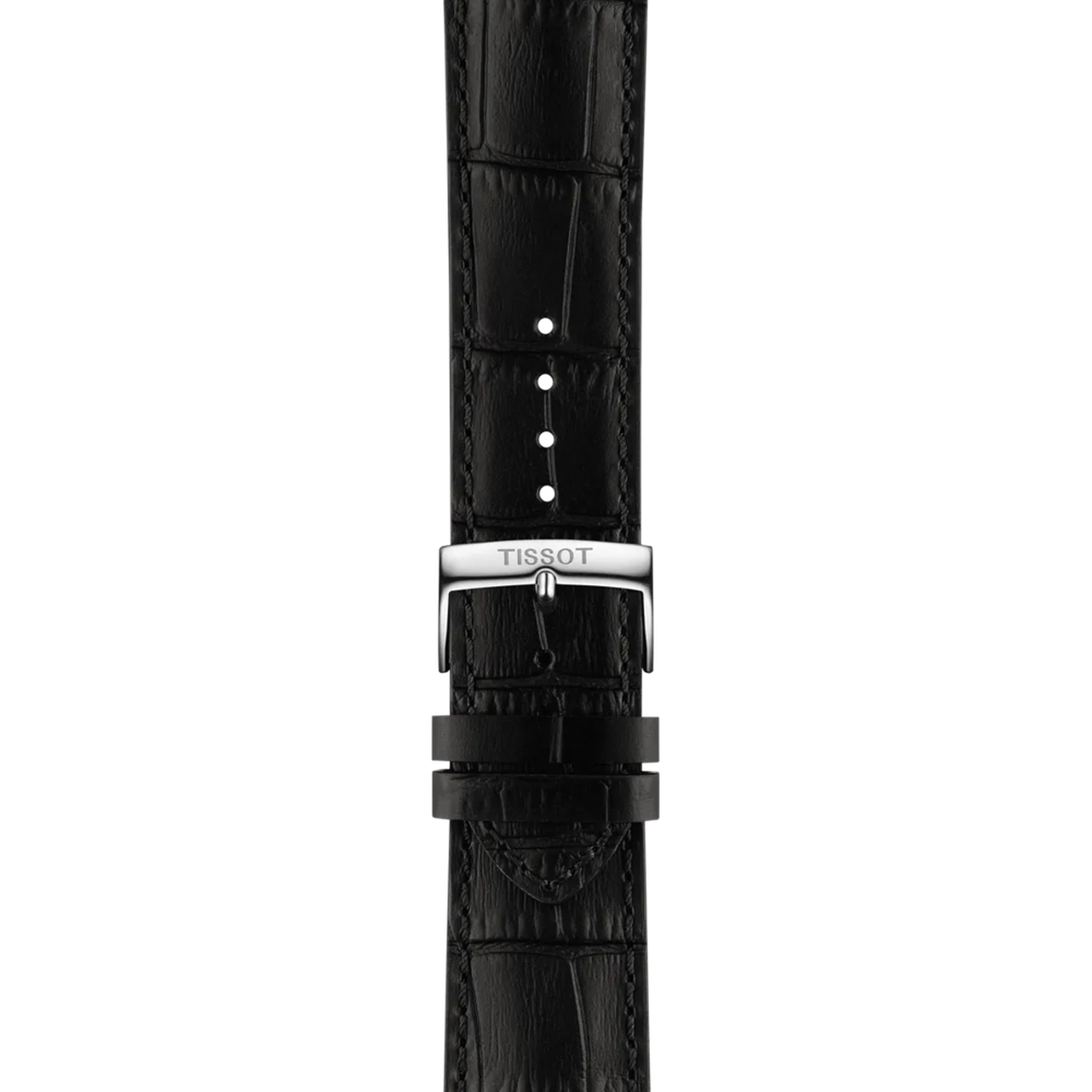 Tissot T1166171605700 Black Dial Men’s Swiss Quartz Chronograph Watch – Stainless Steel Case, Black Leather Strap, Sapphire Crystal