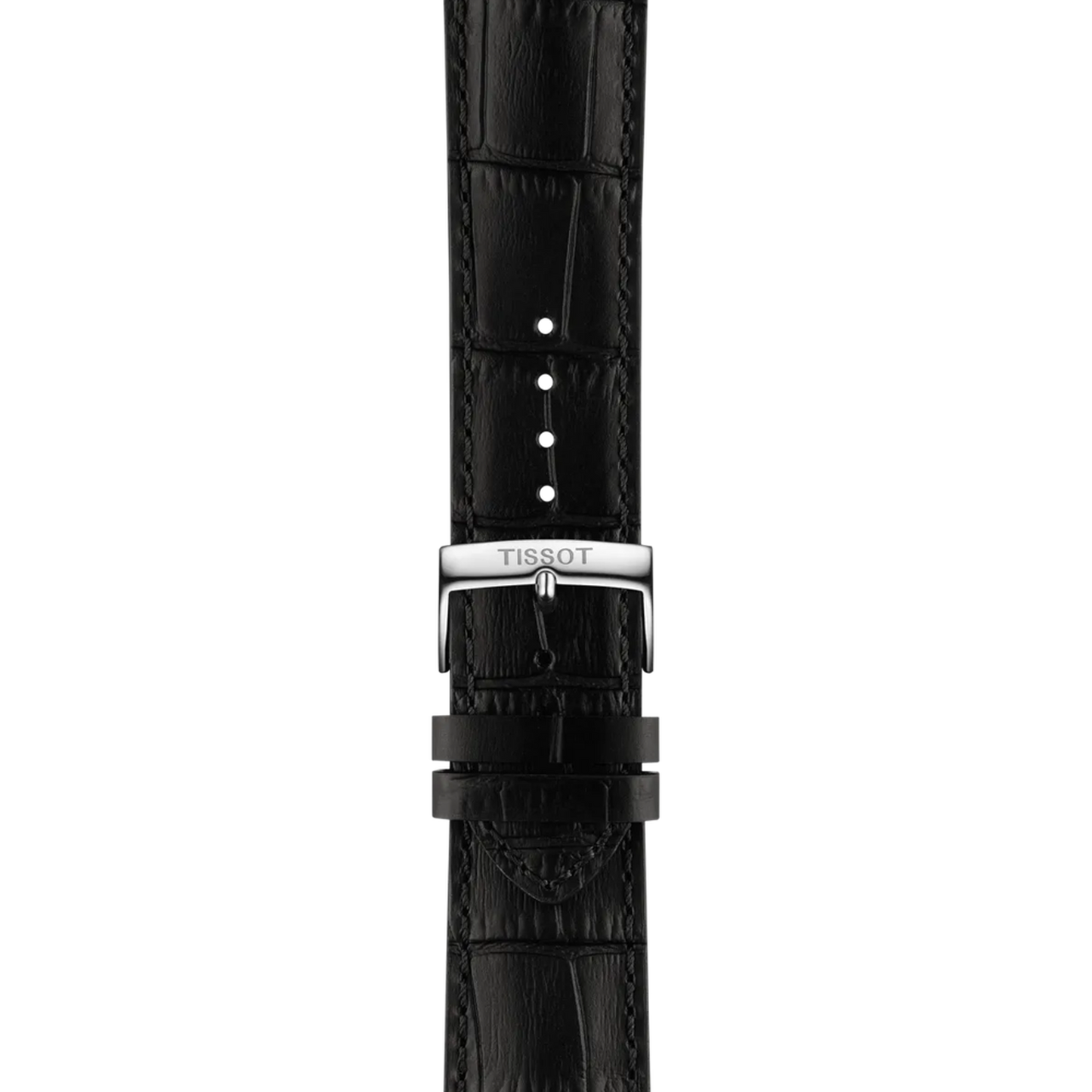 Tissot T1166171605700 Black Dial Men’s Swiss Quartz Chronograph Watch – Stainless Steel Case, Black Leather Strap, Sapphire Crystal
