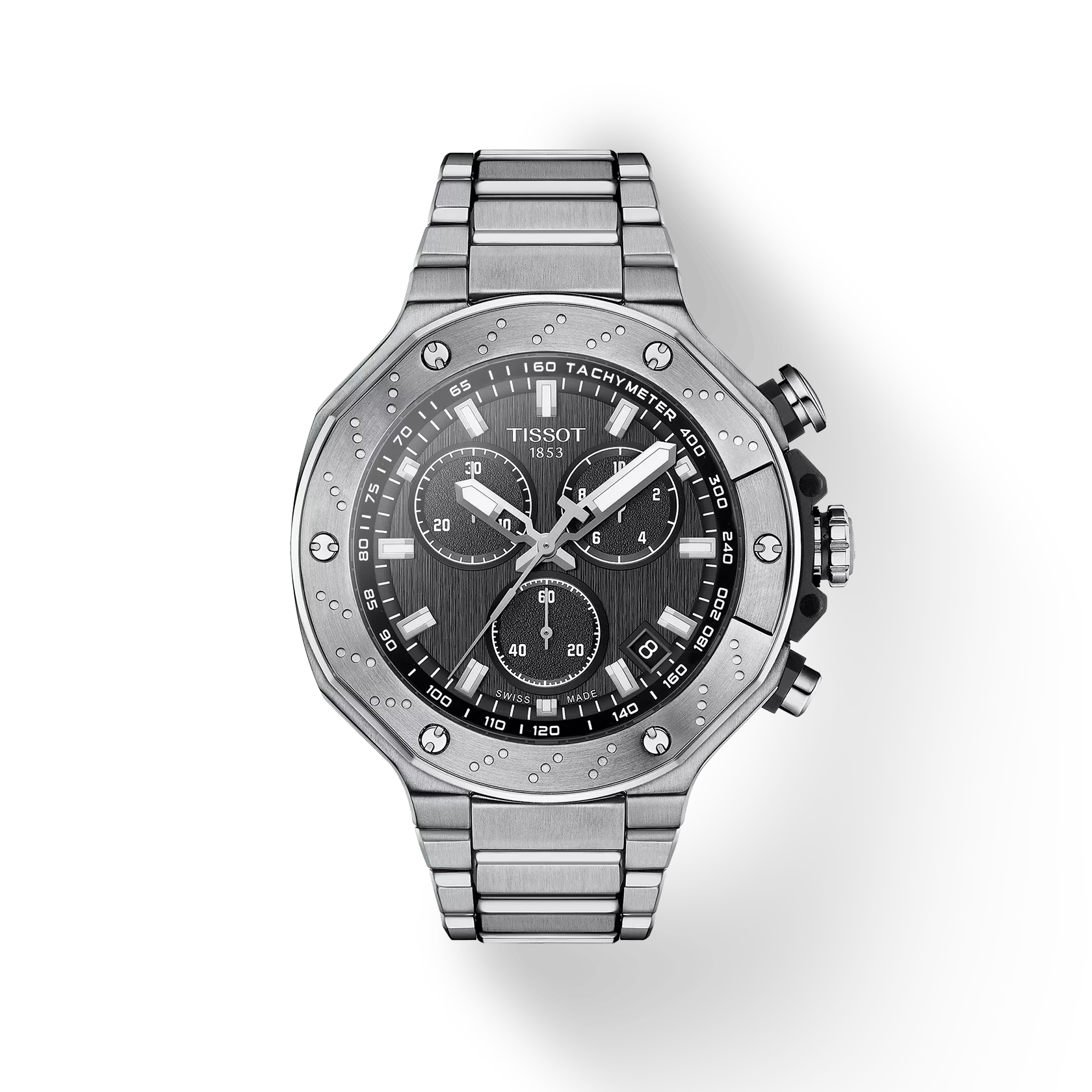 Tissot T1414171105101 T-Race Men Analog Quartz Chronograph Black Dial Watch