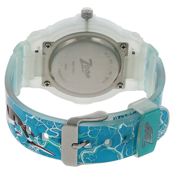 Zoop NK16001PP01 Kids Analog Quartz White Dial Blue PU Strap Watch by Titan