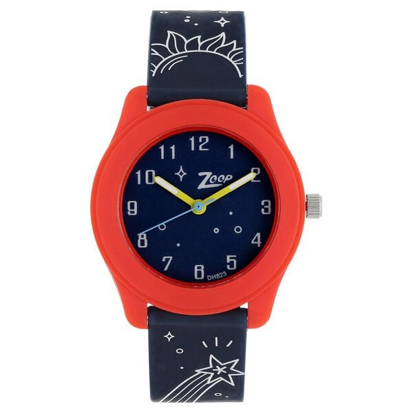 Zoop NP16003PP07 Kids Analog Quartz Blue Dial Multicoloured PU Strap Watch by Titan