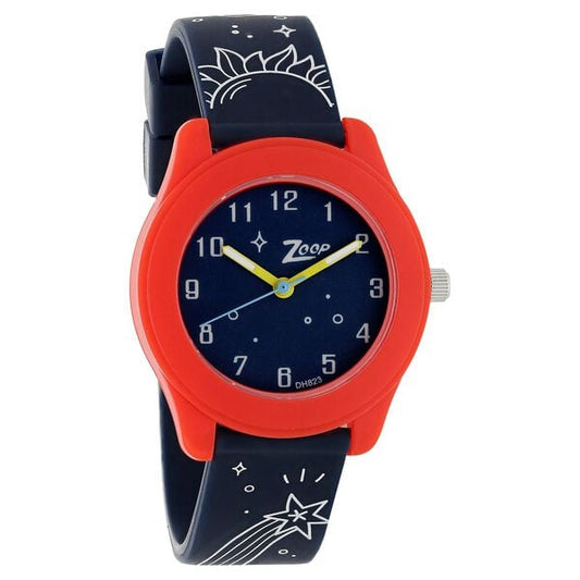 Zoop NN16003PP07 Analog Quartz Kids’ Watch with Blue Dial and Blue PU Strap