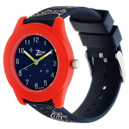Zoop NP16003PP07 Kids Analog Quartz Blue Dial Multicoloured PU Strap Watch by Titan