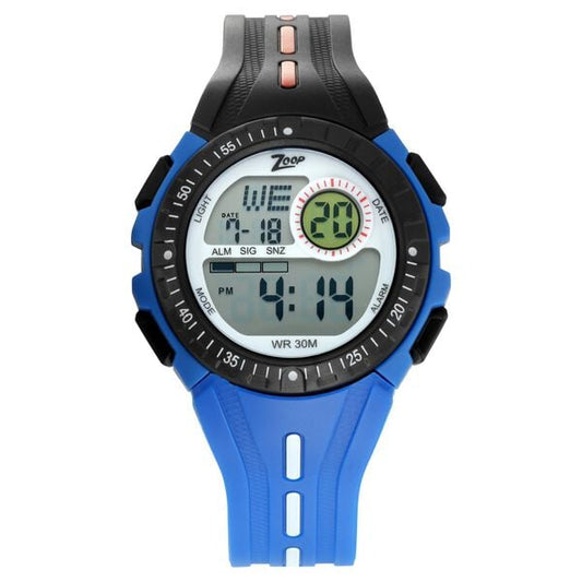 Zoop NS16007PP04 Unisex / Kids Digital Watch Multicolour PU Strap & Round Digital Dial