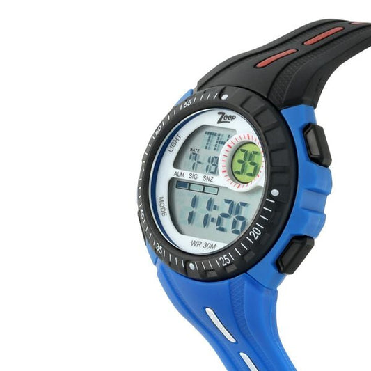 Zoop NS16007PP04 Unisex / Kids Digital Watch Multicolour PU Strap & Round Digital Dial