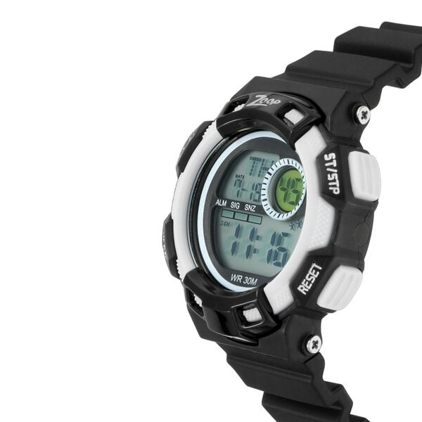 Zoop NS16009PP01 Kids Digital Quartz Watch – Digital Dial Black PU Strap